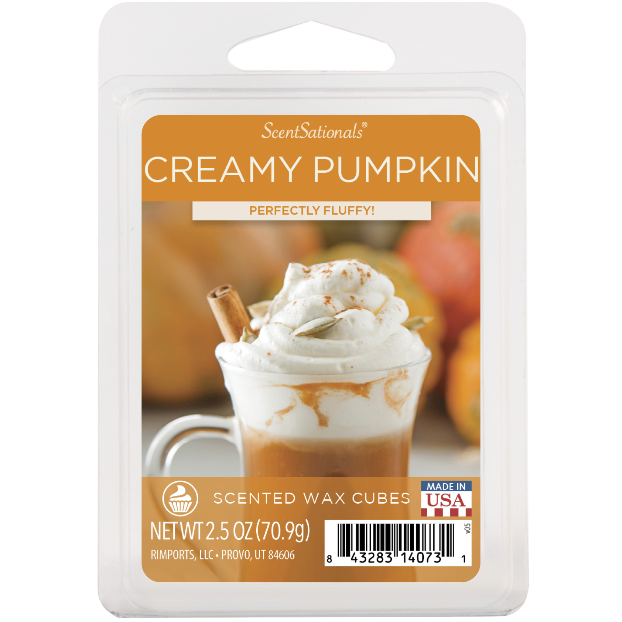 Creamy Pumpkin Scented Wax Melts, ScentSationals, 2.5 oz (1-Pack)